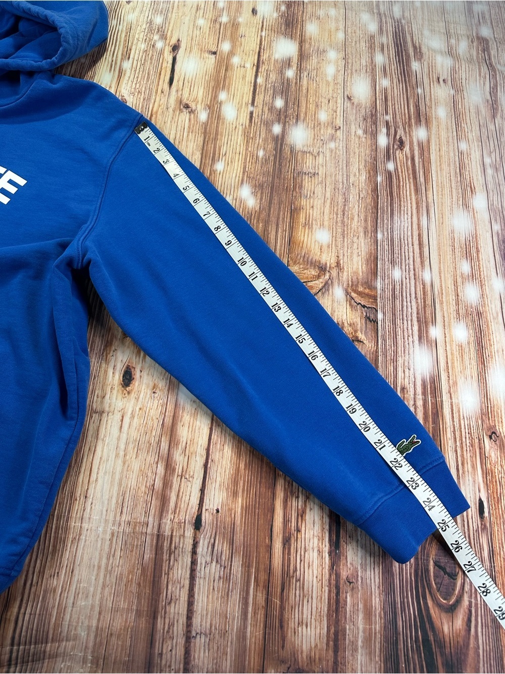 Lacoste Men’s Blue Hooded Sweatshirt with Crocodile Logo Classic Fit Size 3XL - Picture 10 of 15